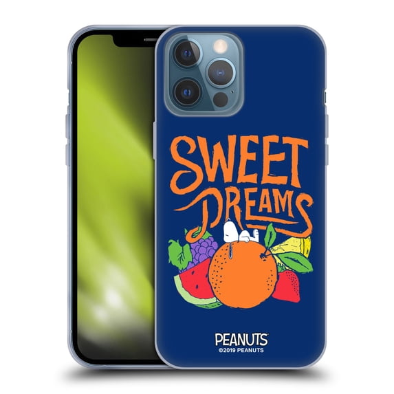 Head Case Designs Officially Licensed Peanuts Naturally Sweet Sweet Dreams Snoopy Soft Gel Case Compatible with Apple iPhone 13 Pro Max