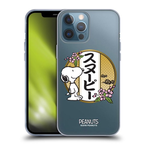 Head Case Designs Officially Licensed Peanuts Oriental Snoopy Cherry Blossoms 3 Soft Gel Case Compatible with Apple iPhone 13 Pro Max