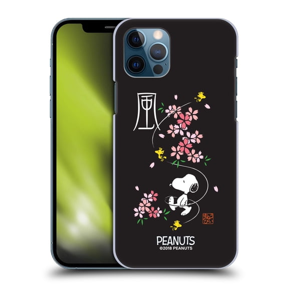 Head Case Designs Officially Licensed Peanuts Oriental Snoopy Cherry Blossoms Hard Back Case Compatible with Apple iPhone 12 / iPhone 12 Pro