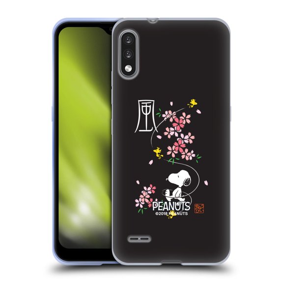 Head Case Designs Officially Licensed Peanuts Oriental Snoopy Cherry Blossoms Soft Gel Case Compatible with LG K22