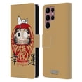 thumbnail image 1 of Head Case Designs Officially Licensed Peanuts Oriental Snoopy Goodluck Leather Book Wallet Case Cover Compatible with Samsung Galaxy S22 Ultra 5G, 1 of 6