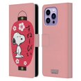 thumbnail image 1 of Head Case Designs Officially Licensed Peanuts Oriental Snoopy Lantern Leather Book Wallet Case Cover Compatible with Apple iPhone 14 Pro Max, 1 of 6