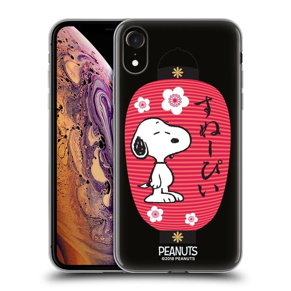 Head Case Designs Officially Licensed Peanuts Oriental Snoopy Lantern Soft Gel Case Compatible with Apple iPhone XR