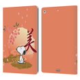 thumbnail image 1 of Head Case Designs Officially Licensed Peanuts Oriental Snoopy Sakura Leather Book Wallet Case Cover Compatible with Apple iPad 10.2 2019/2020/2021, 1 of 6