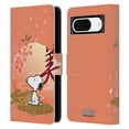 thumbnail image 1 of Head Case Designs Officially Licensed Peanuts Oriental Snoopy Sakura Leather Book Wallet Case Cover Compatible with Google Pixel 8, 1 of 6