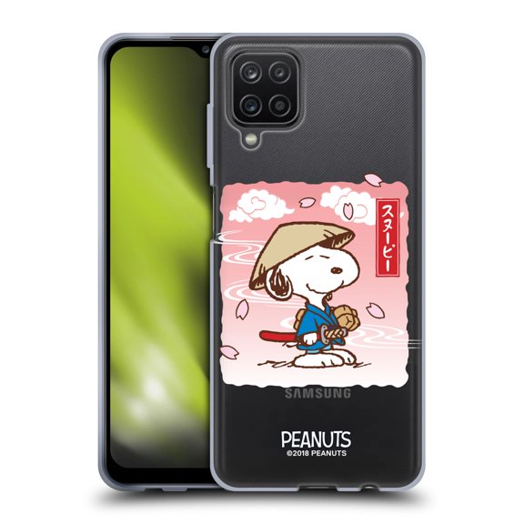 Head Case Designs Officially Licensed Peanuts Oriental Snoopy Samurai Soft Gel Case Compatible with Samsung Galaxy A12 (2020)