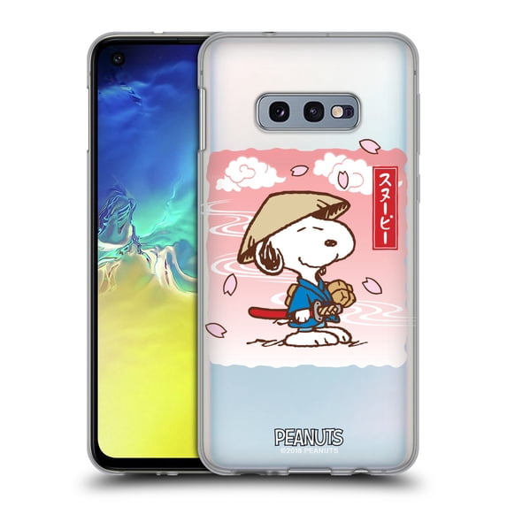Head Case Designs Officially Licensed Peanuts Oriental Snoopy Samurai Soft Gel Case Compatible with Samsung Galaxy S10e