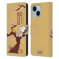 thumbnail image 1 of Head Case Designs Officially Licensed Peanuts Oriental Snoopy Sleepy Leather Book Wallet Case Cover Compatible with Apple iPhone 14 Plus, 1 of 6