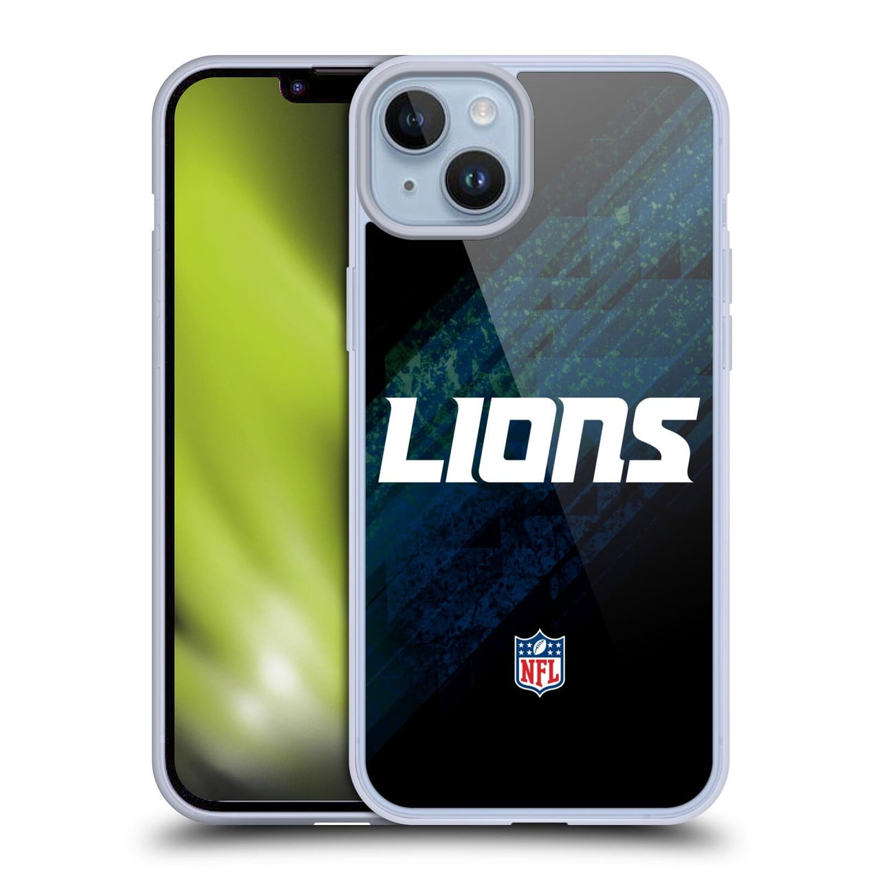 Head Case Designs NFL Detroit Lions Logo Blur Soft Gel Case for Apple iPhone 14 Plus