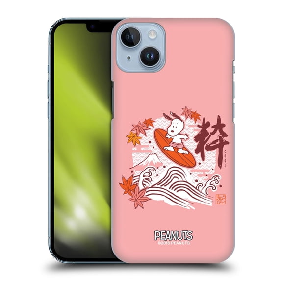 Head Case Designs Officially Licensed Peanuts Oriental Snoopy Surf Hard Back Case Compatible with Apple iPhone 14 Plus