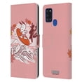 thumbnail image 1 of Head Case Designs Officially Licensed Peanuts Oriental Snoopy Surf Leather Book Wallet Case Cover Compatible with Samsung Galaxy A21s (2020), 1 of 6