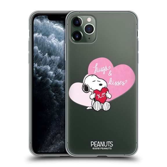 Head Case Designs Officially Licensed Peanuts Sealed with A Kiss Snoopy Hugs And Kisses Soft Gel Case Compatible with Apple iPhone 11 Pro Max