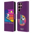 thumbnail image 1 of Head Case Designs Officially Licensed Peanuts Snoopy Aloha Disco Beach Beagle Leather Book Wallet Case Cover Compatible with Samsung Galaxy S22 Ultra 5G, 1 of 6