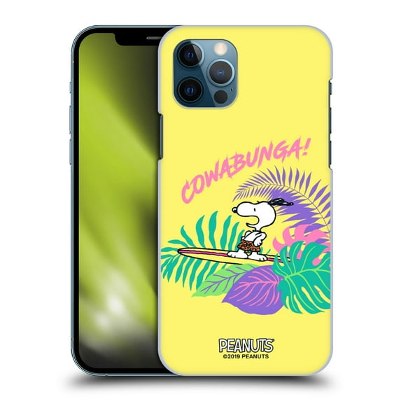 Head Case Designs Officially Licensed Peanuts Snoopy Aloha Disco Cowabunga! Hard Back Case Compatible with Apple iPhone 12 / iPhone 12 Pro