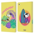 thumbnail image 1 of Head Case Designs Officially Licensed Peanuts Snoopy Aloha Disco Cowabunga! Leather Book Wallet Case Cover Compatible with Apple iPad mini 4, 1 of 6
