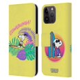 thumbnail image 1 of Head Case Designs Officially Licensed Peanuts Snoopy Aloha Disco Cowabunga! Leather Book Wallet Case Cover Compatible with Apple iPhone 15 Pro Max, 1 of 6