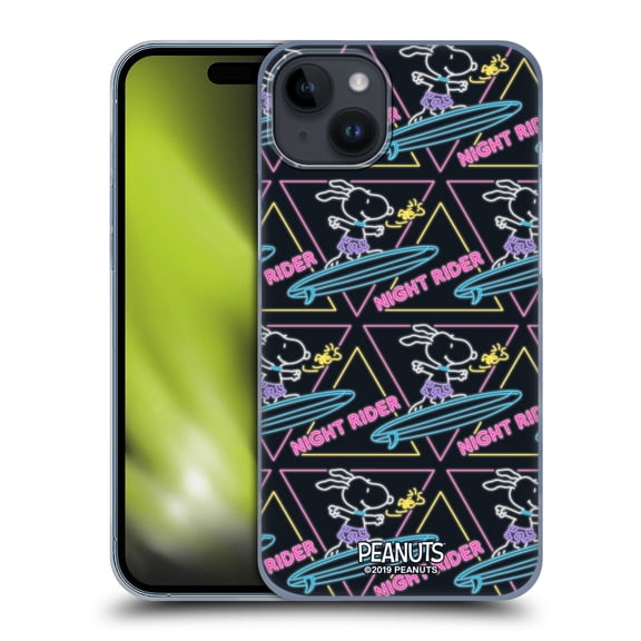 Head Case Designs Officially Licensed Peanuts Snoopy Aloha Disco Night Rider Hard Back Case Compatible with Apple iPhone 15 Plus