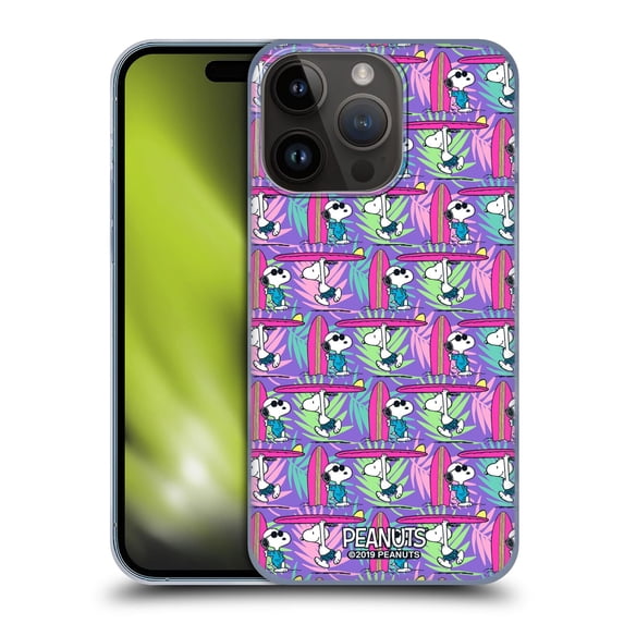 Head Case Designs Officially Licensed Peanuts Snoopy Aloha Disco Surf Pattern Hard Back Case Compatible with Apple iPhone 15 Pro