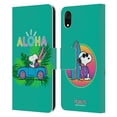 thumbnail image 1 of Head Case Designs Officially Licensed Peanuts Snoopy Aloha Disco Tropical Surf Leather Book Wallet Case Cover Compatible with Apple iPhone XR, 1 of 6
