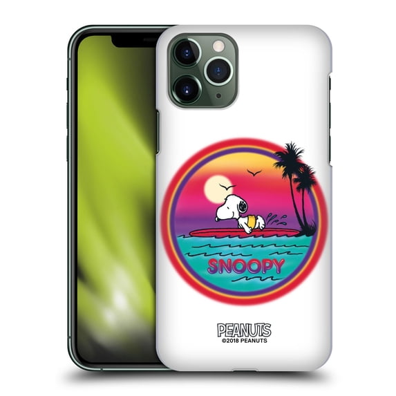 Head Case Designs Officially Licensed Peanuts Snoopy Boardwalk Airbrush Beach Surf Hard Back Case Compatible with Apple iPhone 11 Pro