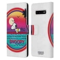 thumbnail image 1 of Head Case Designs Officially Licensed Peanuts Snoopy Boardwalk Airbrush Beach Surf Leather Book Wallet Case Cover Compatible with Samsung Galaxy S10+ / S10 Plus, 1 of 6