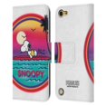 thumbnail image 1 of Head Case Designs Officially Licensed Peanuts Snoopy Boardwalk Airbrush Beach Surf Leather Book Wallet Case Cover Compatible with Apple iPod Touch 5G 5th Gen, 1 of 6