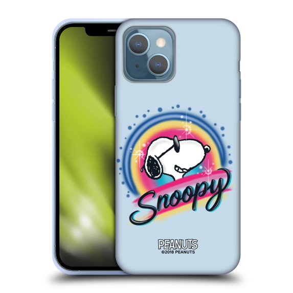 Head Case Designs Officially Licensed Peanuts Snoopy Boardwalk Airbrush Colourful Sunglasses Soft Gel Case Compatible with Apple iPhone 13