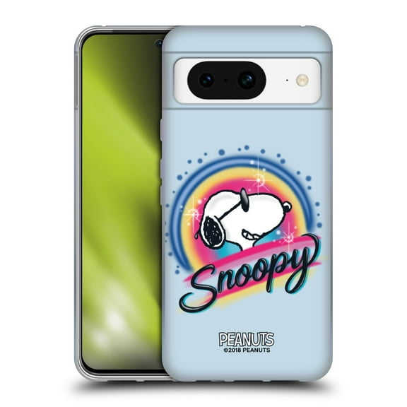 Head Case Designs Officially Licensed Peanuts Snoopy Boardwalk Airbrush Colourful Sunglasses Soft Gel Case Compatible with Google Pixel 8