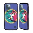 thumbnail image 1 of Head Case Designs Officially Licensed Peanuts Snoopy Boardwalk Airbrush Cowabunga Surf Hybrid Case Compatible with Apple iPhone 13, 1 of 7