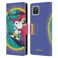 thumbnail image 1 of Head Case Designs Officially Licensed Peanuts Snoopy Boardwalk Airbrush Cowabunga Surf Leather Book Wallet Case Cover Compatible with Google Pixel 4, 1 of 6