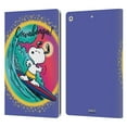 thumbnail image 1 of Head Case Designs Officially Licensed Peanuts Snoopy Boardwalk Airbrush Cowabunga Surf Leather Book Wallet Case Cover Compatible with Apple iPad 10.2 2019/2020/2021, 1 of 6