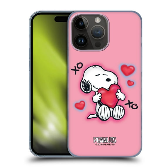 Head Case Designs Officially Licensed Peanuts Snoopy Boardwalk Airbrush XOXO Hard Back Case Compatible with Apple iPhone 15 Pro Max