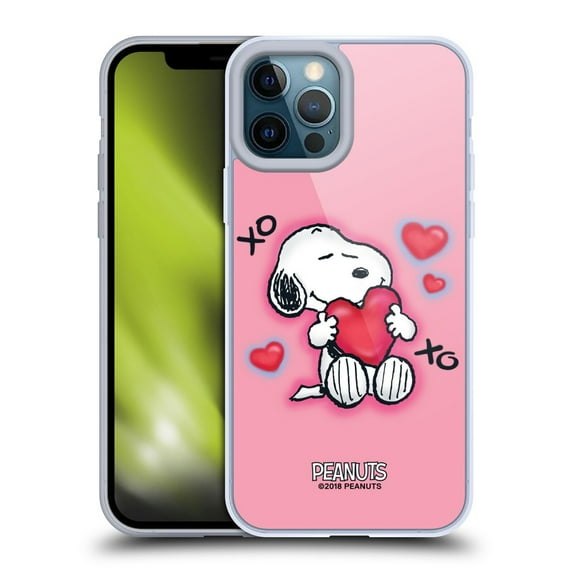 Head Case Designs Peanuts Snoopy Boardwalk Airbrush XOXO Soft Gel Case for Apple iPhone 12 Pro Max