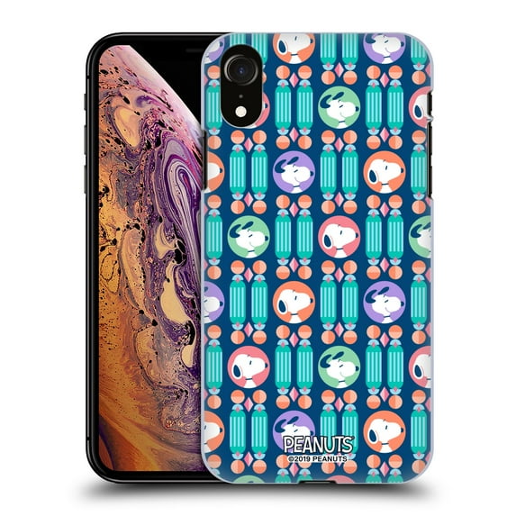 Head Case Designs Officially Licensed Peanuts Snoopy Deco Dreams Blue Pattern Hard Back Case Compatible with Apple iPhone XR