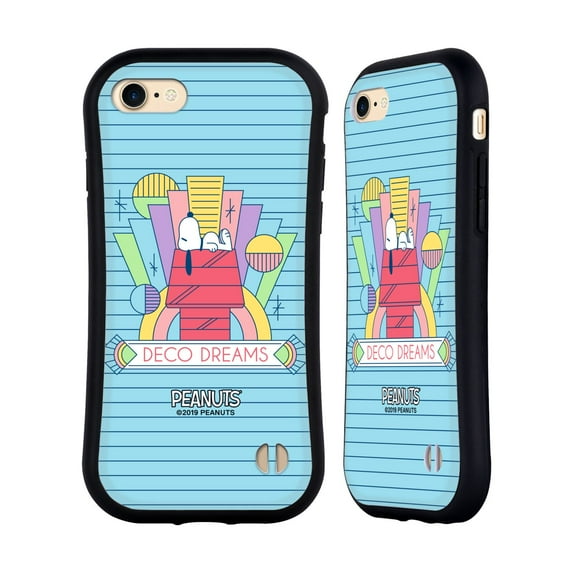 Head Case Designs Officially Licensed Peanuts Snoopy Deco Dreams House Dreams Hybrid Case Compatible with Apple iPhone 7 / 8 / SE 2020 & 2022