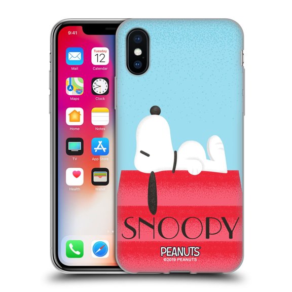 Head Case Designs Peanuts Snoopy Deco Dreams House Soft Gel Case for Apple iPhone X / iPhone XS