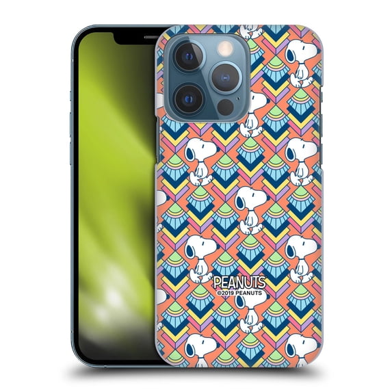 Head Case Designs Officially Licensed Peanuts Snoopy Deco Dreams Orange Pattern Hard Back Case Compatible with Apple iPhone 13 Pro