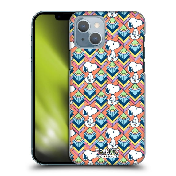 Head Case Designs Officially Licensed Peanuts Snoopy Deco Dreams Orange Pattern Hard Back Case Compatible with Apple iPhone 14