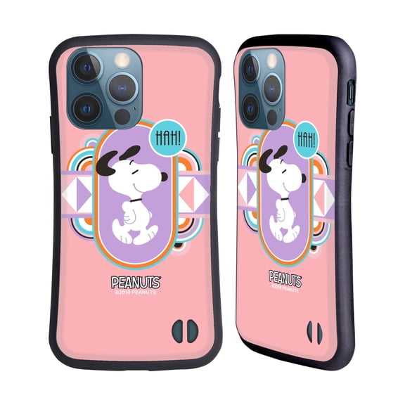 Head Case Designs Officially Licensed Peanuts Snoopy Deco Dreams Pastels Hybrid Case Compatible with Apple iPhone 13 Pro