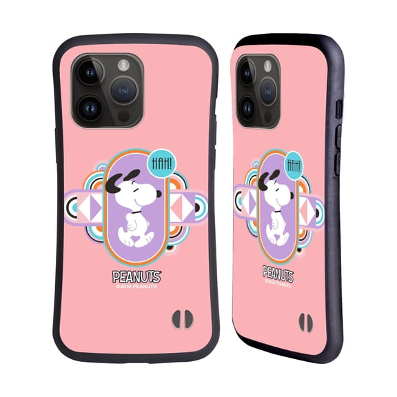 Head Case Designs Officially Licensed Peanuts Snoopy Deco Dreams Pastels Hybrid Case Compatible with Apple iPhone 15 Pro Max