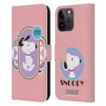 thumbnail image 1 of Head Case Designs Officially Licensed Peanuts Snoopy Deco Dreams Pastels Leather Book Wallet Case Cover Compatible with Apple iPhone 15 Pro Max, 1 of 6