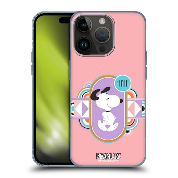 Head Case Designs Officially Licensed Peanuts Snoopy Deco Dreams Pastels Soft Gel Case Compatible with Apple iPhone 15 Pro