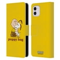 thumbnail image 1 of Head Case Designs Officially Licensed Peanuts Snoopy Hug Charlie Puppy Hug Leather Book Wallet Case Cover Compatible with Apple iPhone 11, 1 of 6