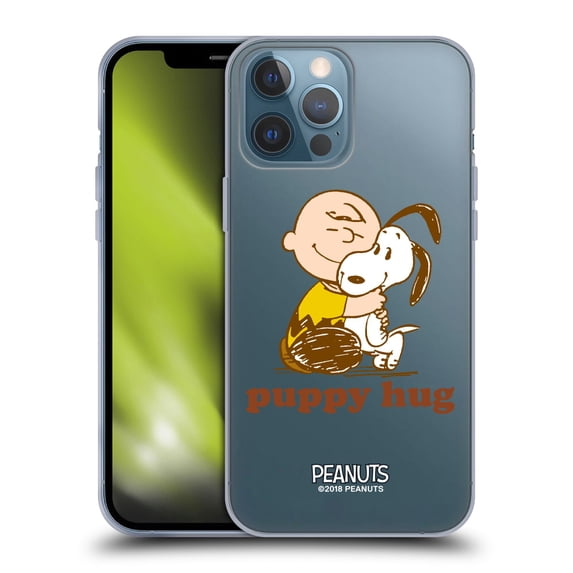 Head Case Designs Officially Licensed Peanuts Snoopy Hug Charlie Puppy Hug Soft Gel Case Compatible with Apple iPhone 13 Pro Max