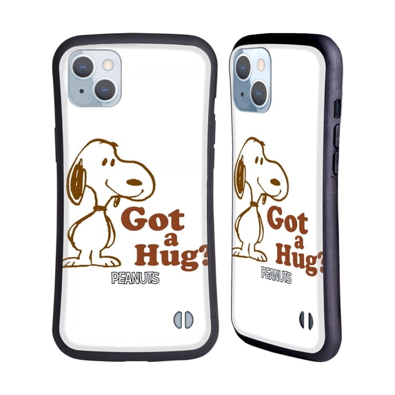 Head Case Designs Officially Licensed Peanuts Snoopy Hug Got A Hug Hybrid Case Compatible with Apple iPhone 14 Plus