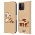 thumbnail image 1 of Head Case Designs Officially Licensed Peanuts Snoopy Hug Got A Hug Leather Book Wallet Case Cover Compatible with Apple iPhone 15 Pro Max, 1 of 6