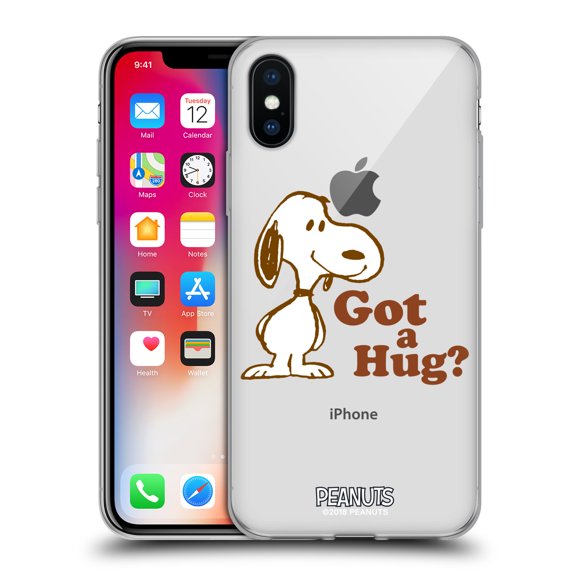 Head Case Designs Officially Licensed Peanuts Snoopy Hug Got A Hug Soft Gel Case Compatible with Apple iPhone X / iPhone XS