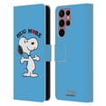 thumbnail image 1 of Head Case Designs Officially Licensed Peanuts Snoopy Hug More Leather Book Wallet Case Cover Compatible with Samsung Galaxy S22 Ultra 5G, 1 of 6