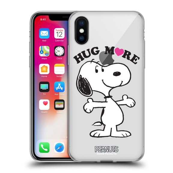 Head Case Designs Officially Licensed Peanuts Snoopy Hug More Soft Gel Case Compatible with Apple iPhone X / iPhone XS