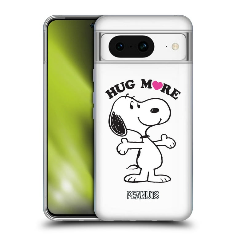 Head Case Designs Officially Licensed Peanuts Snoopy Hug More Soft Gel Case  Compatible with Google Pixel 8